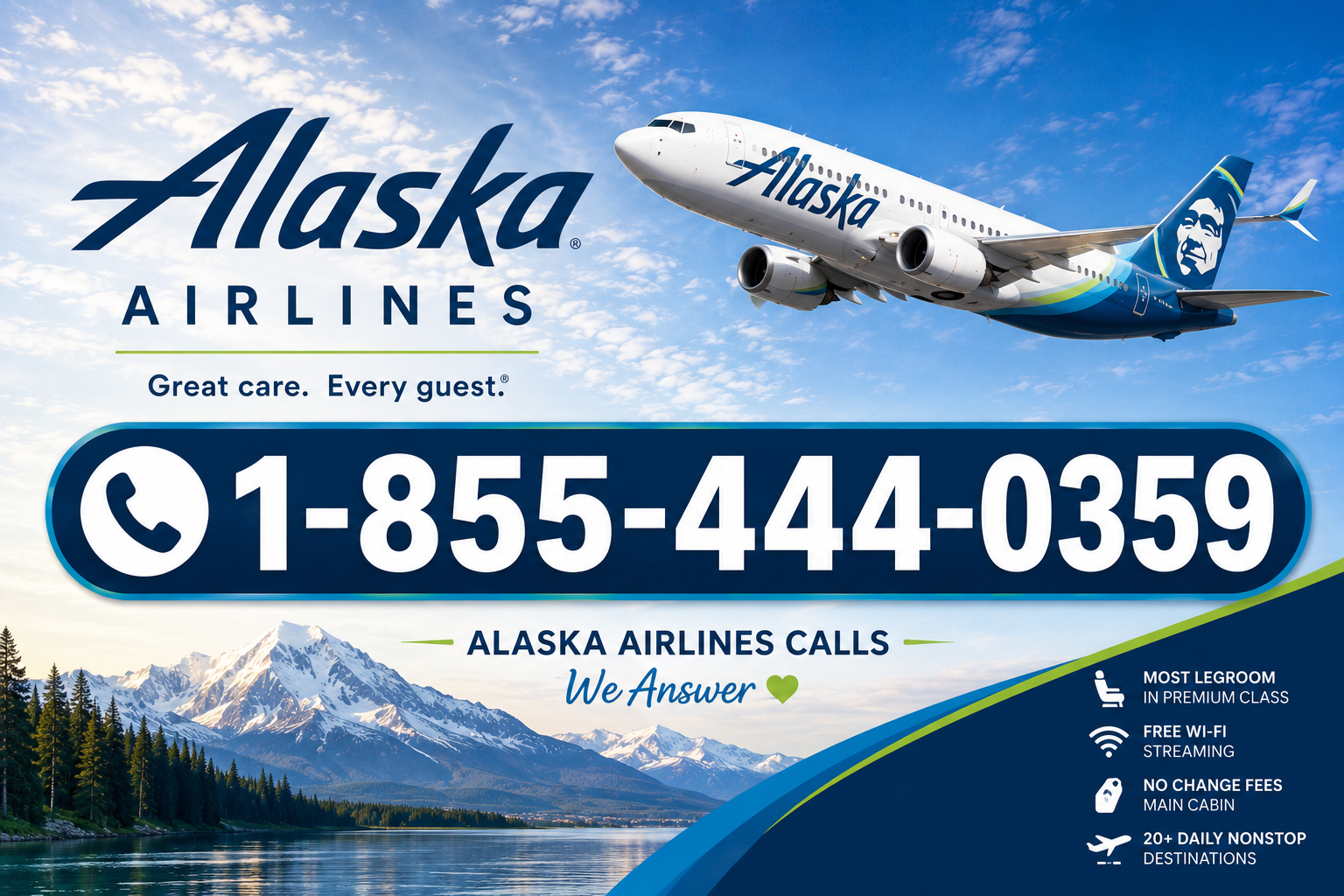 Alaska Airlines Flight Booking Assistance | 24/7 Travel Help +1-855-444-0359